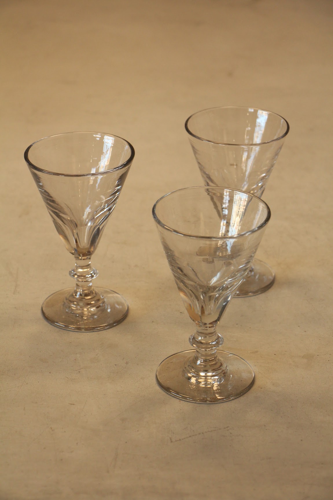 Antique French Bistro Glasses