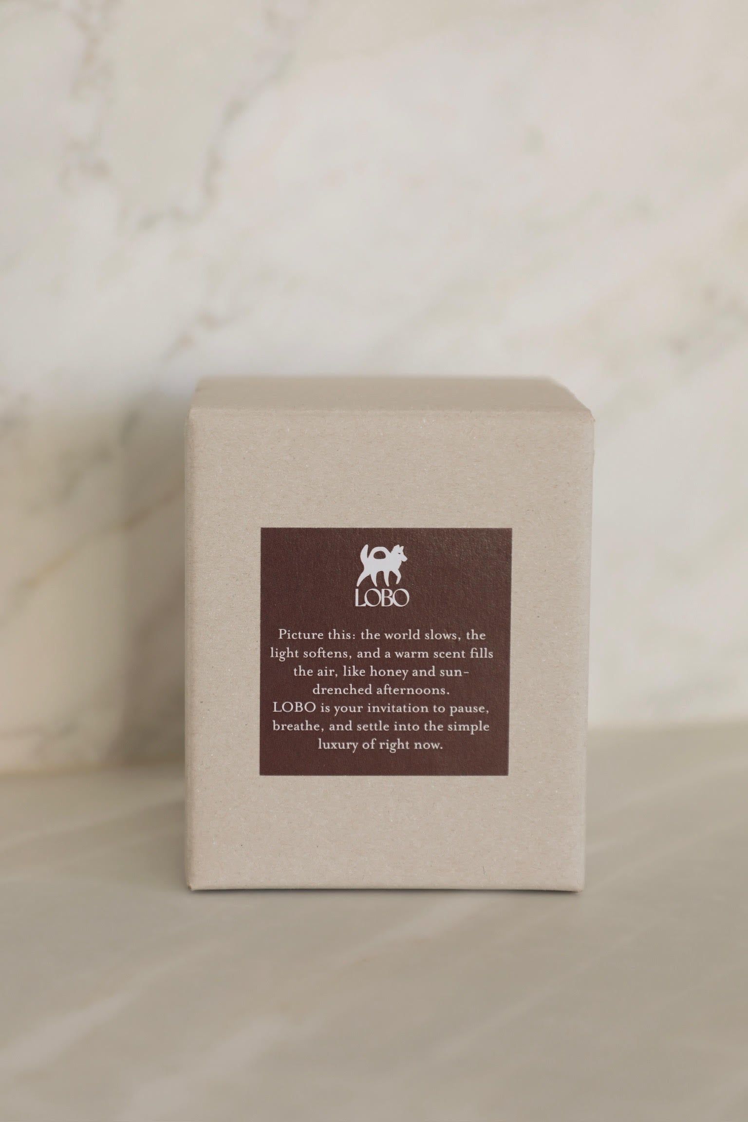Small LOBO Haus Vespera Candle in Beeswax