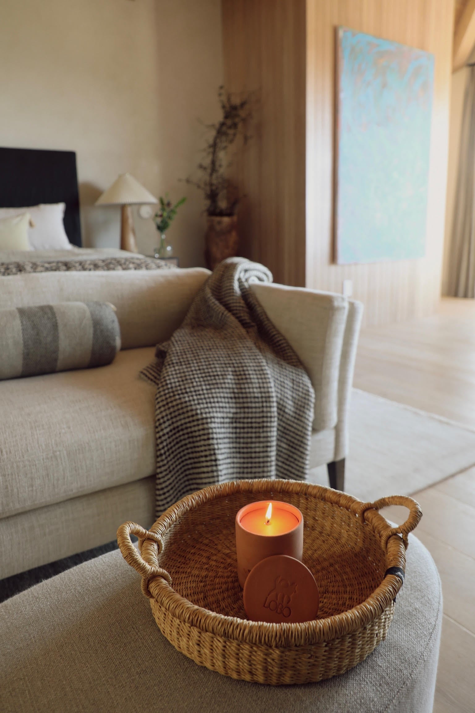 Small LOBO Haus Vespera Candle in Beeswax