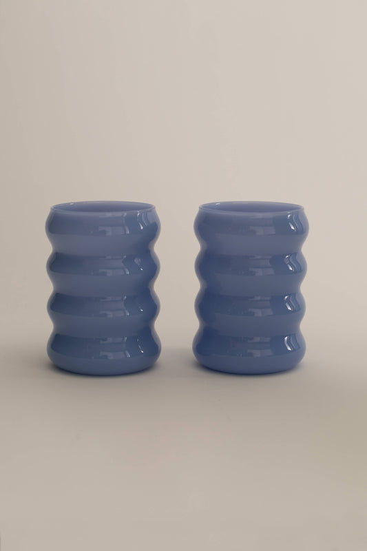 Opaque Ripple Cup, Cornflower