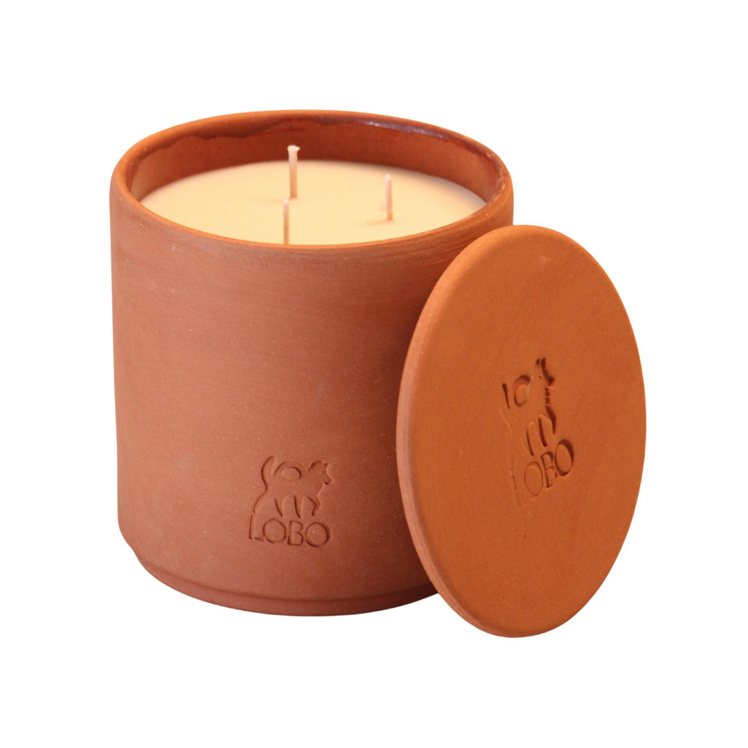 Large LOBO Haus Terracotta Candle in Saltwater