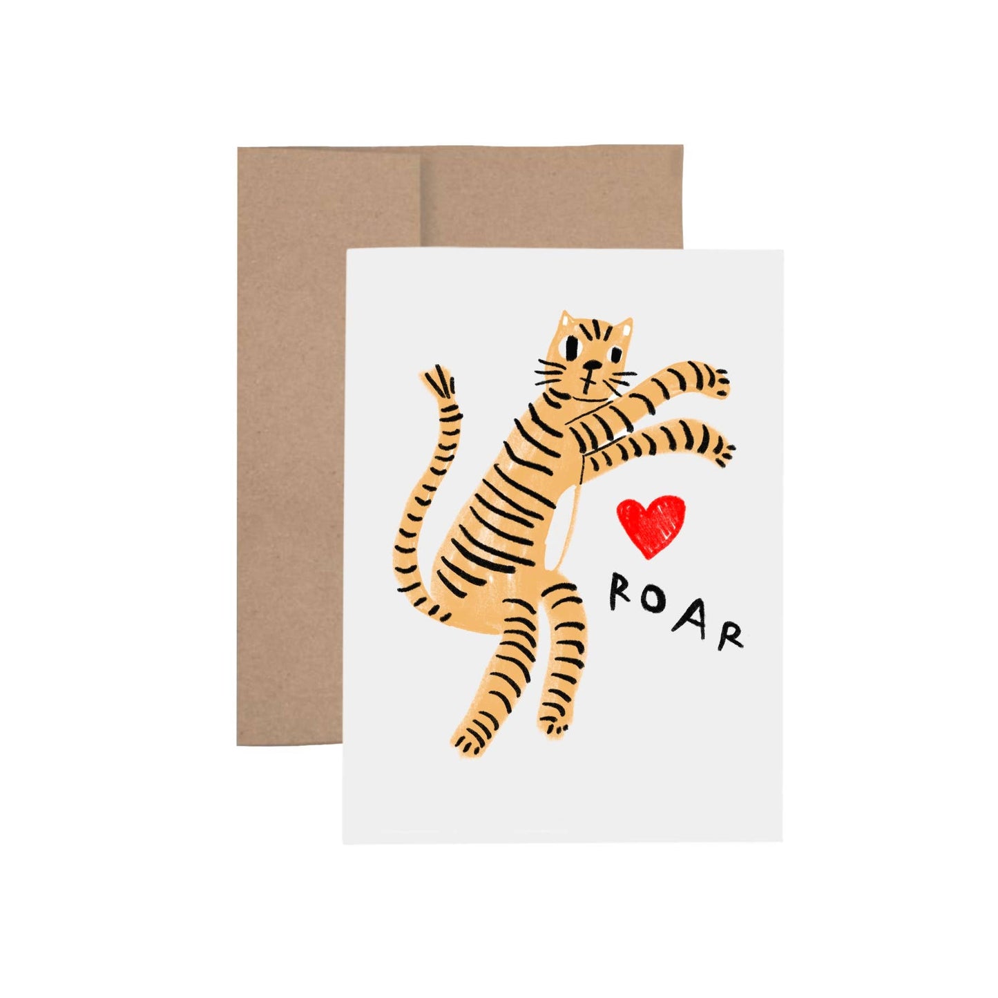 TIGER'S ROAR Greeting Card