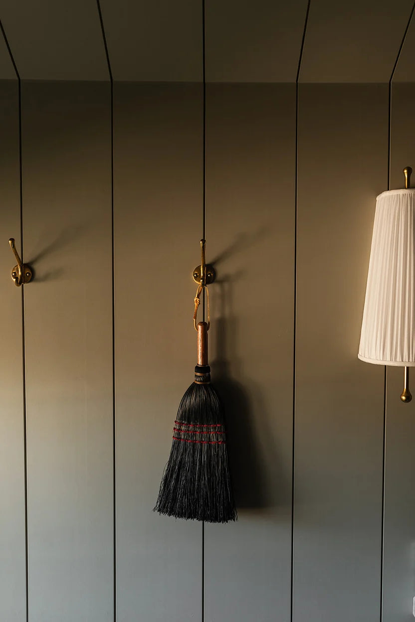 Handmade Amish Black Hand Broom