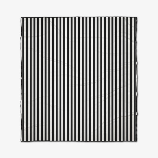 Black Stripes Beach Blanket