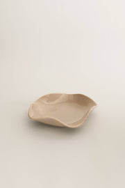 Small Petal Plate, Almond (Opaque)