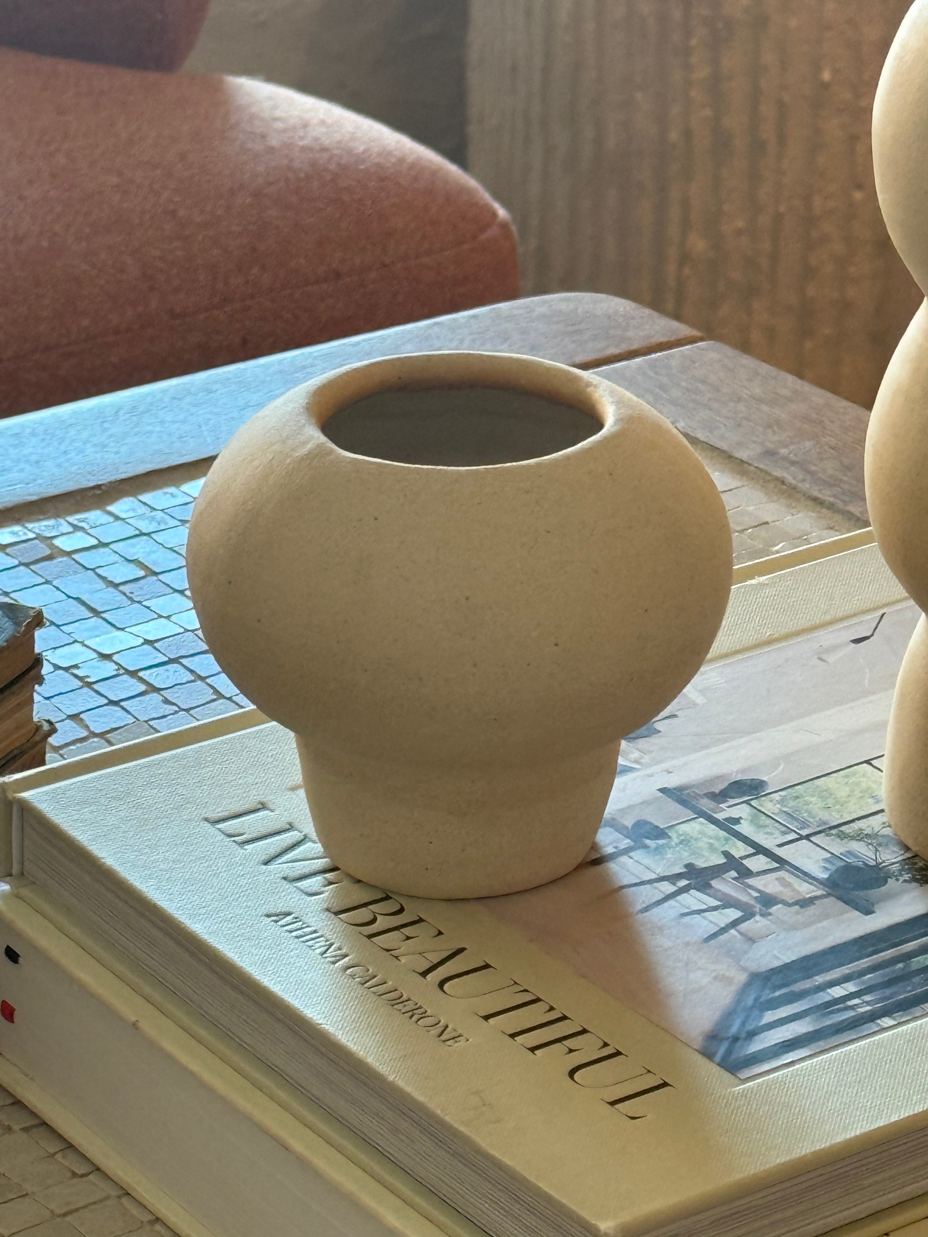 Round Ceramic Vase
