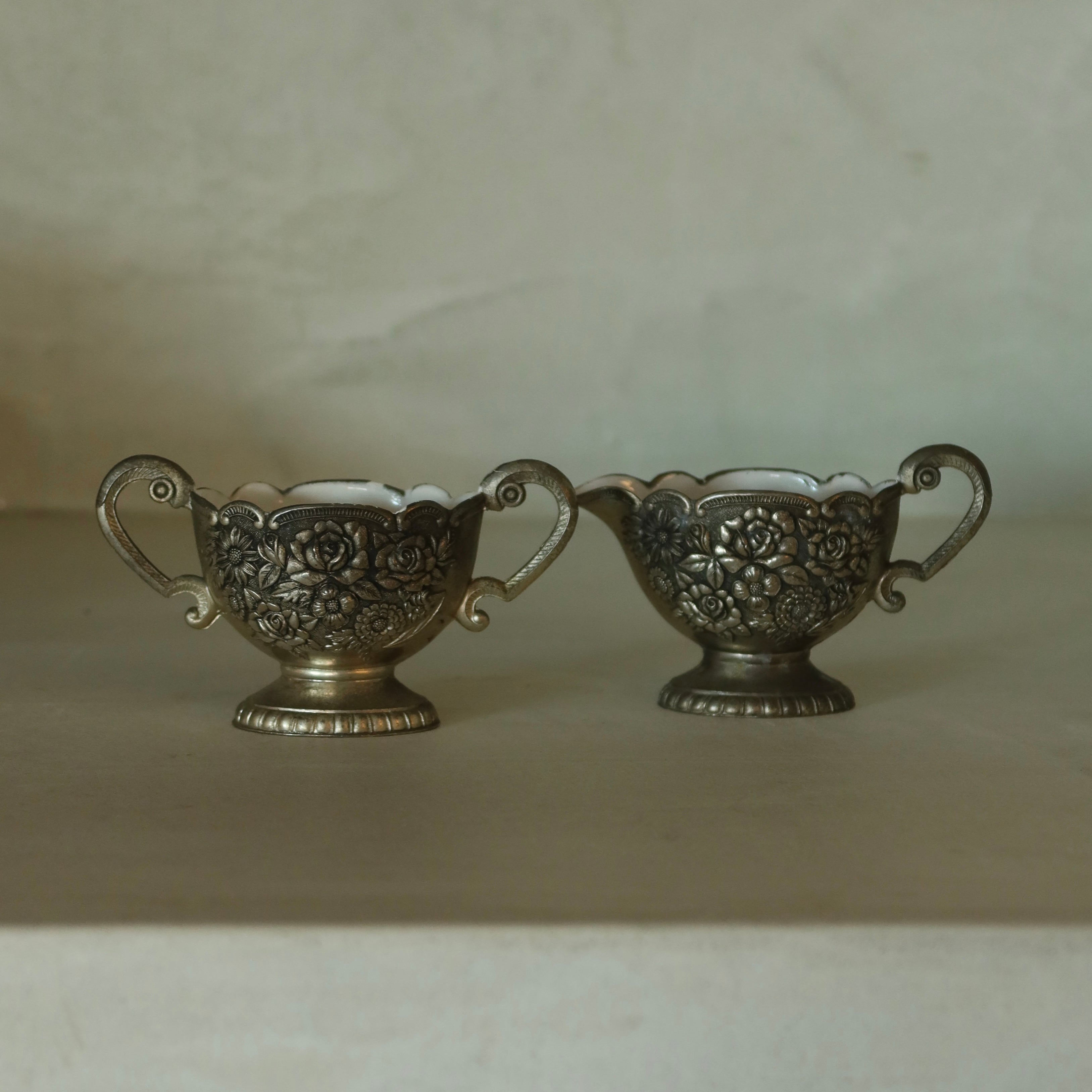 Vintage Cream and Sugar Set