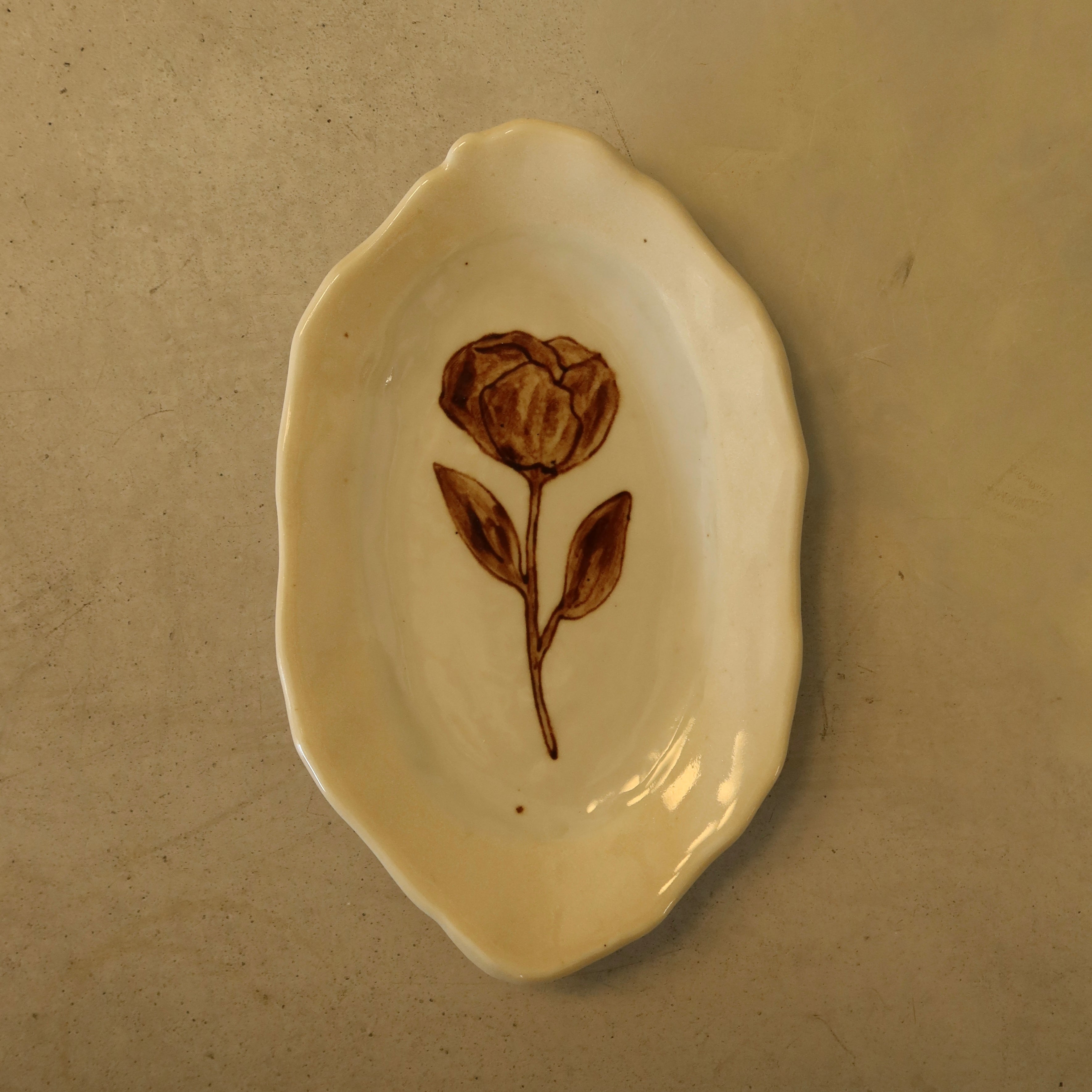 Rose Oval Tray No. 2