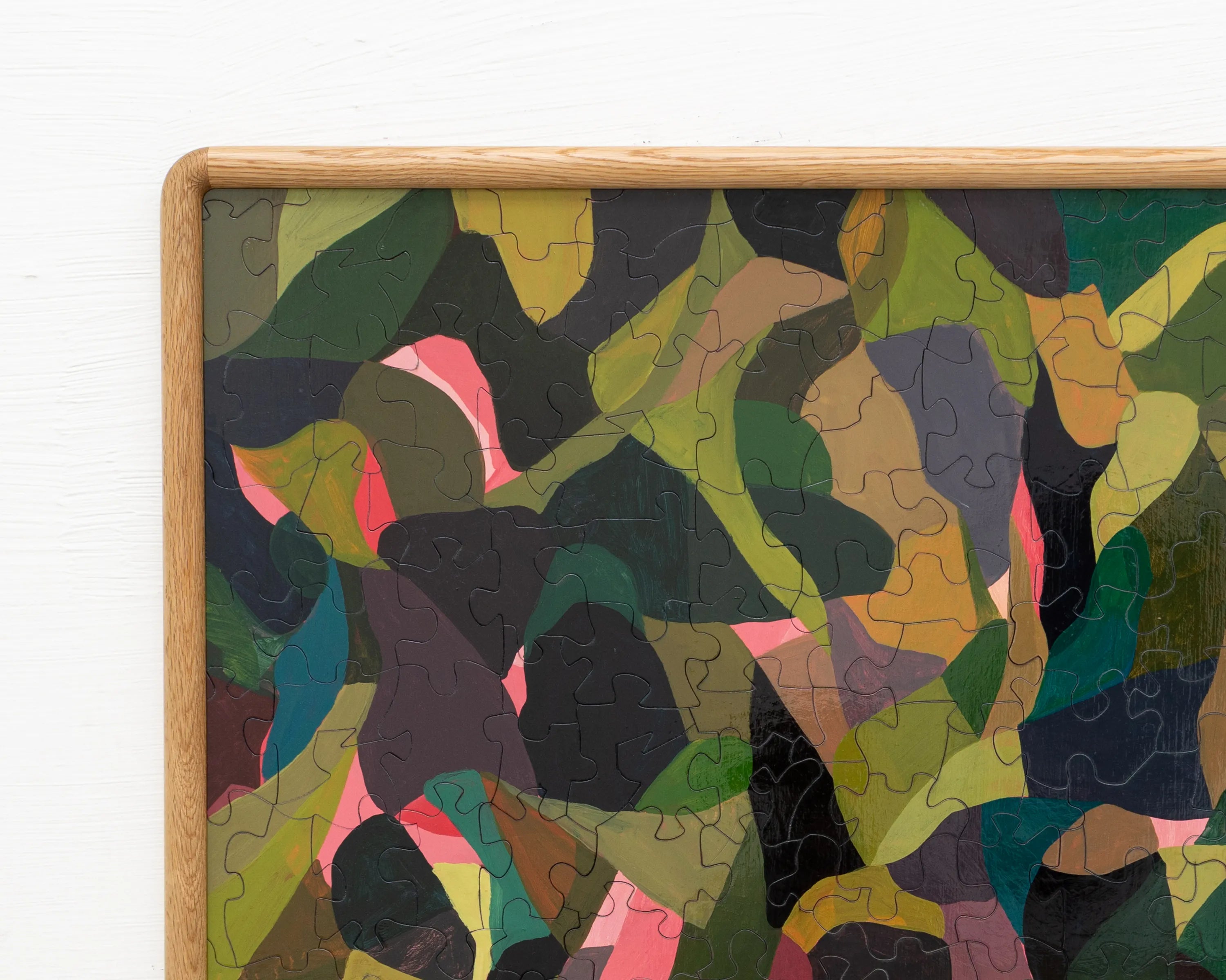 Abstract Hedge Maze Hand Painted Jigsaw Puzzle