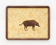 Floral & Boaral Hand Painted Jigsaw Puzzle