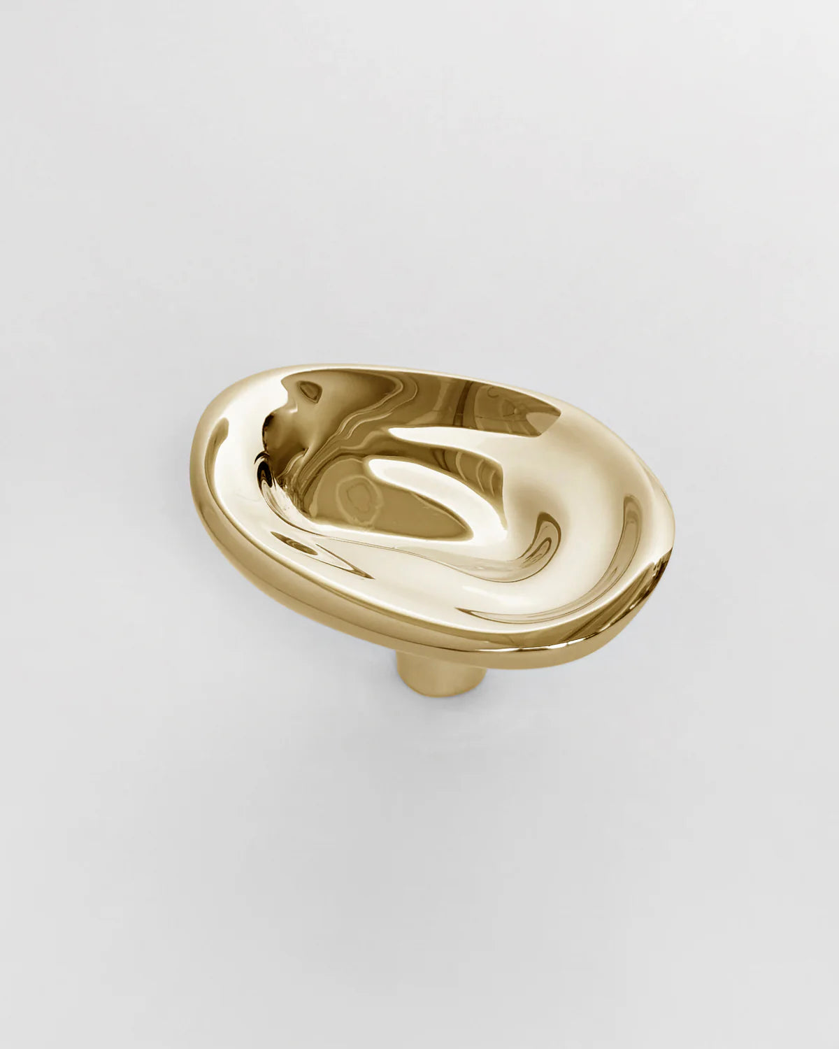 Small Ripple Hook in Brass