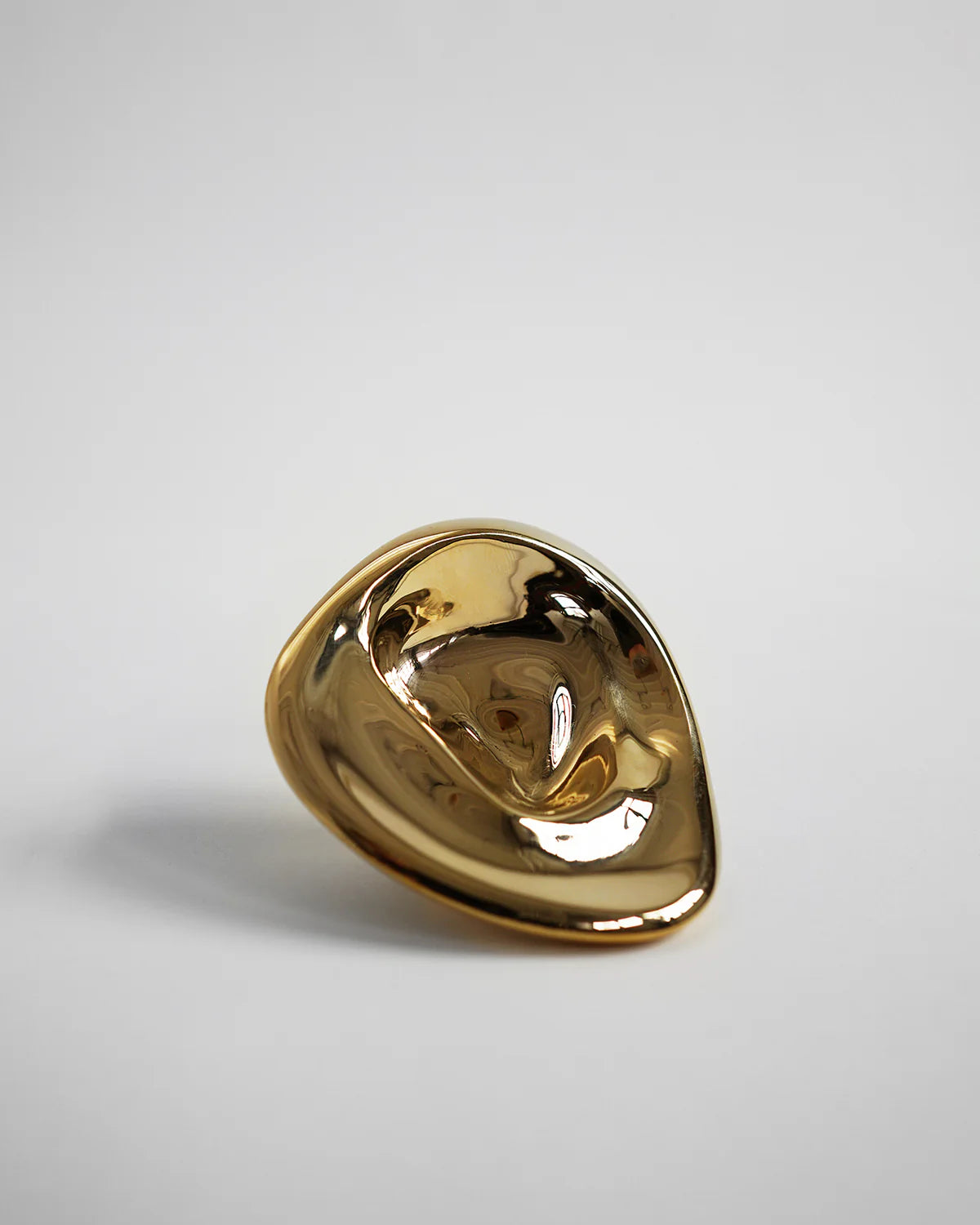 Large Ripple Hook in Brass