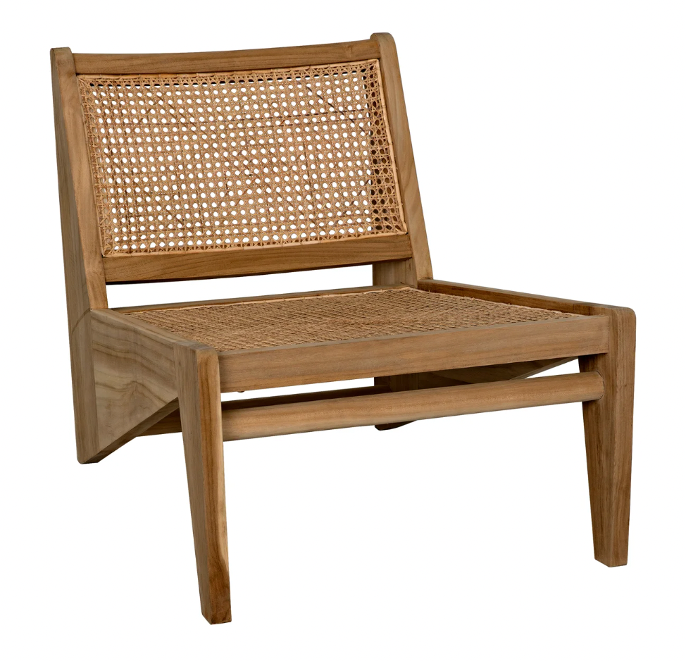 Chair With Caning, Teak