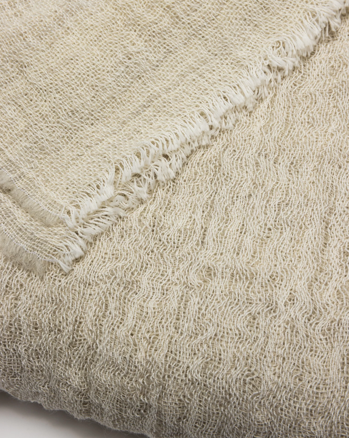 Crushed Texture Blanket in Beige