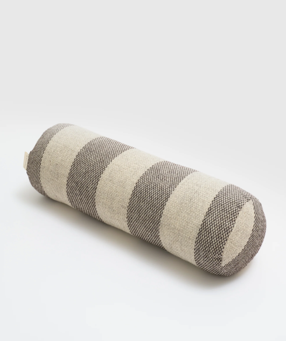 Striped Bolster Pillow in Brown/Beige