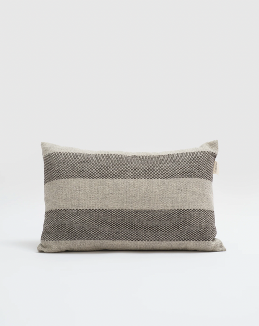 Basket Weave Pillow in Brown/Beige