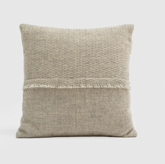 Basket Weave Pillow in Beige