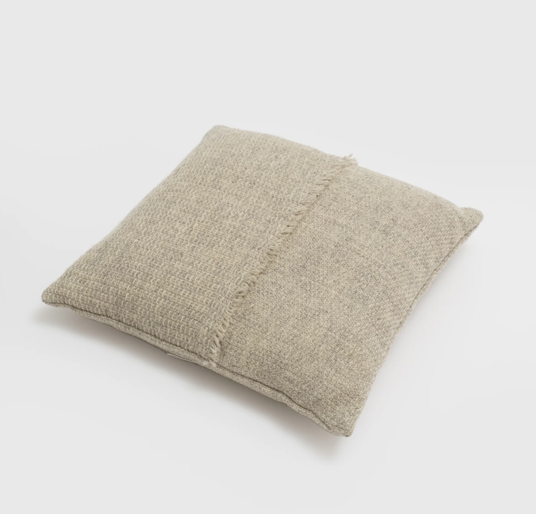 Basket Weave Pillow in Beige