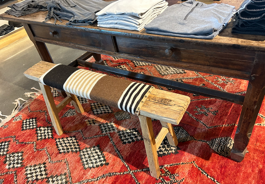 Upholstered Vintage Bench