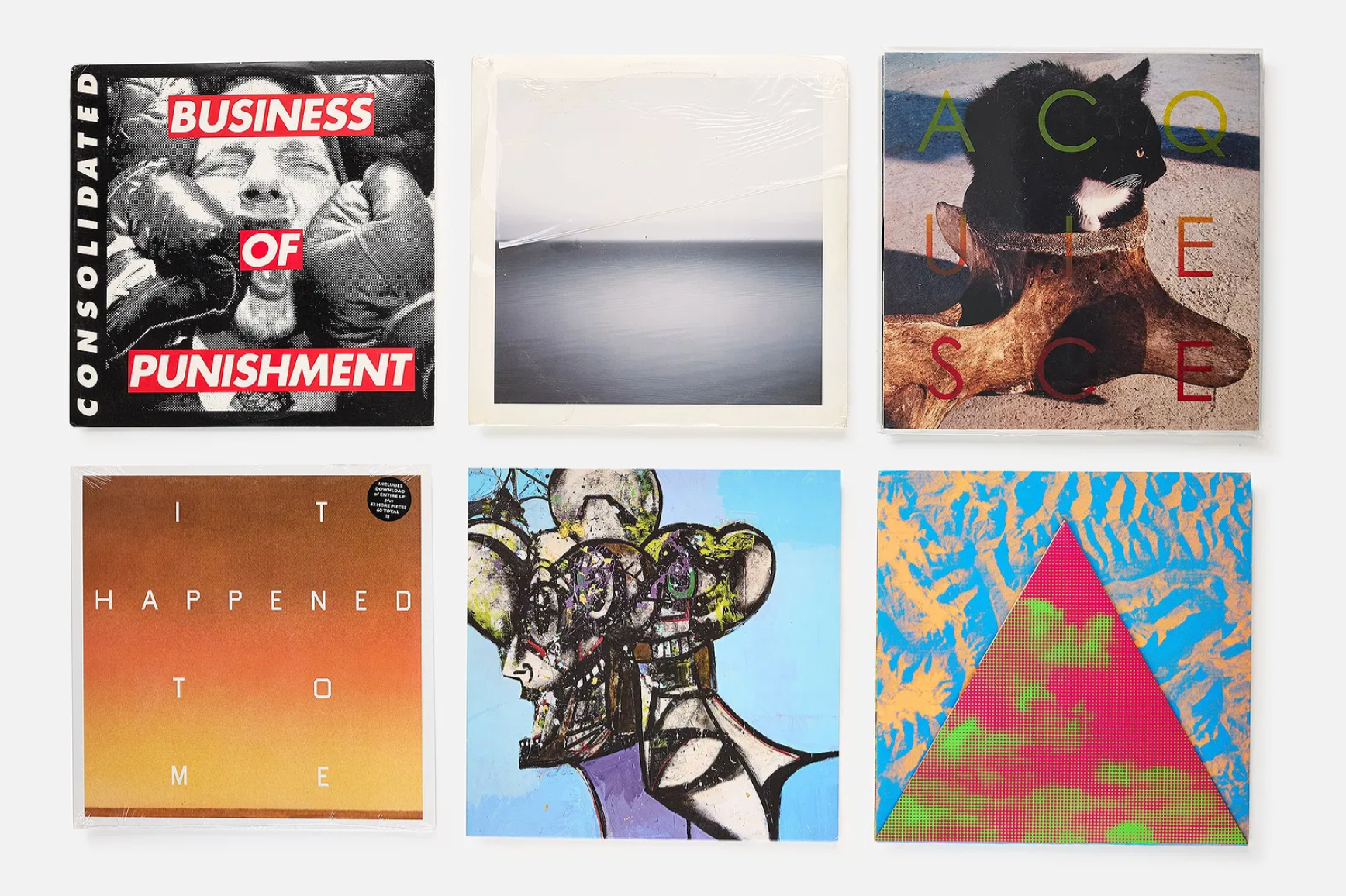 Kruger, Sugimoto, Peake, Ruscha, Condo, Auerbach, LPs