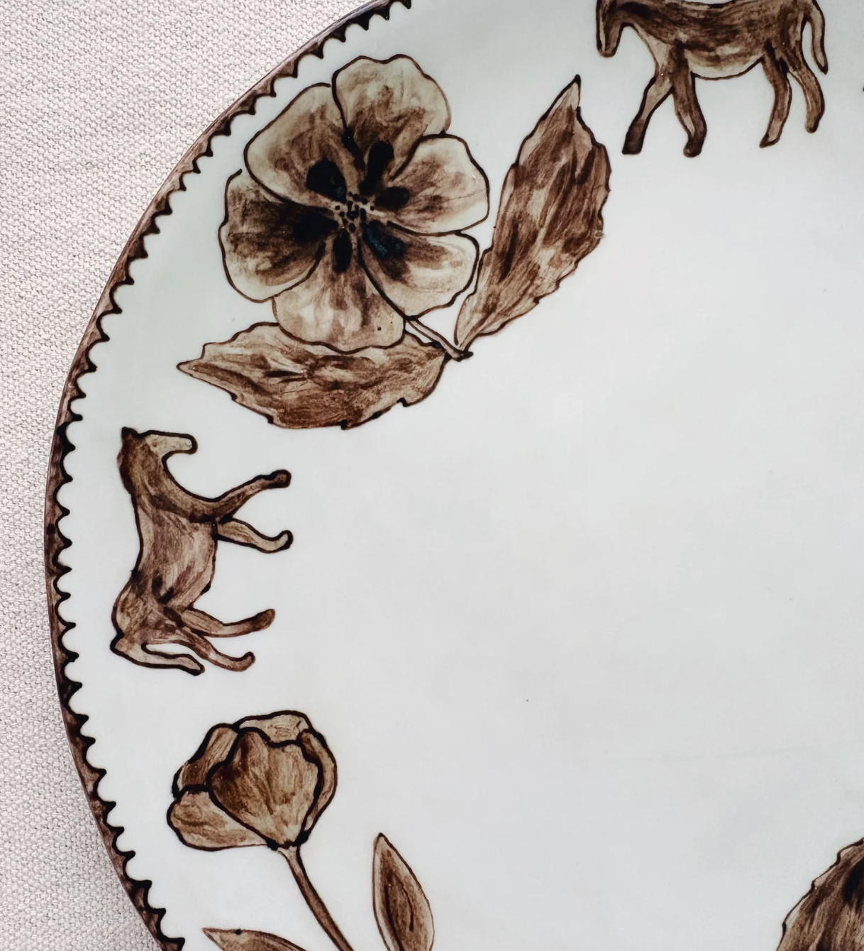 Round Horse Platter