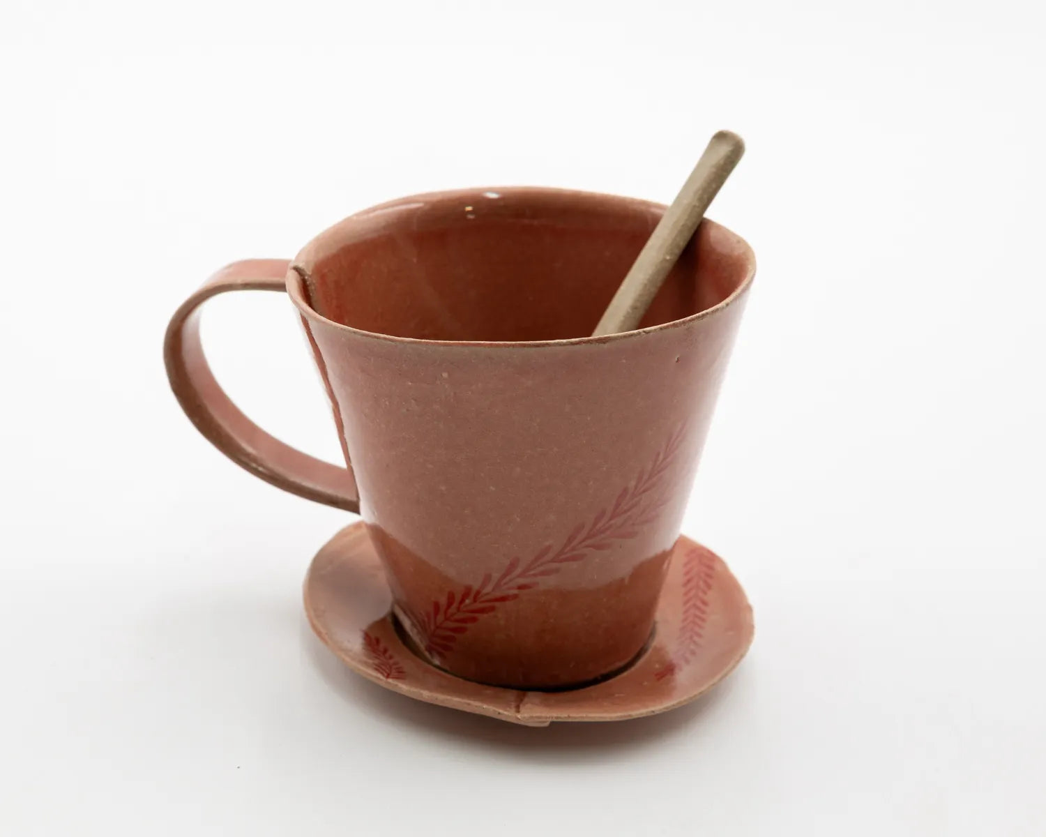 Hand Painted Teacup & Saucer