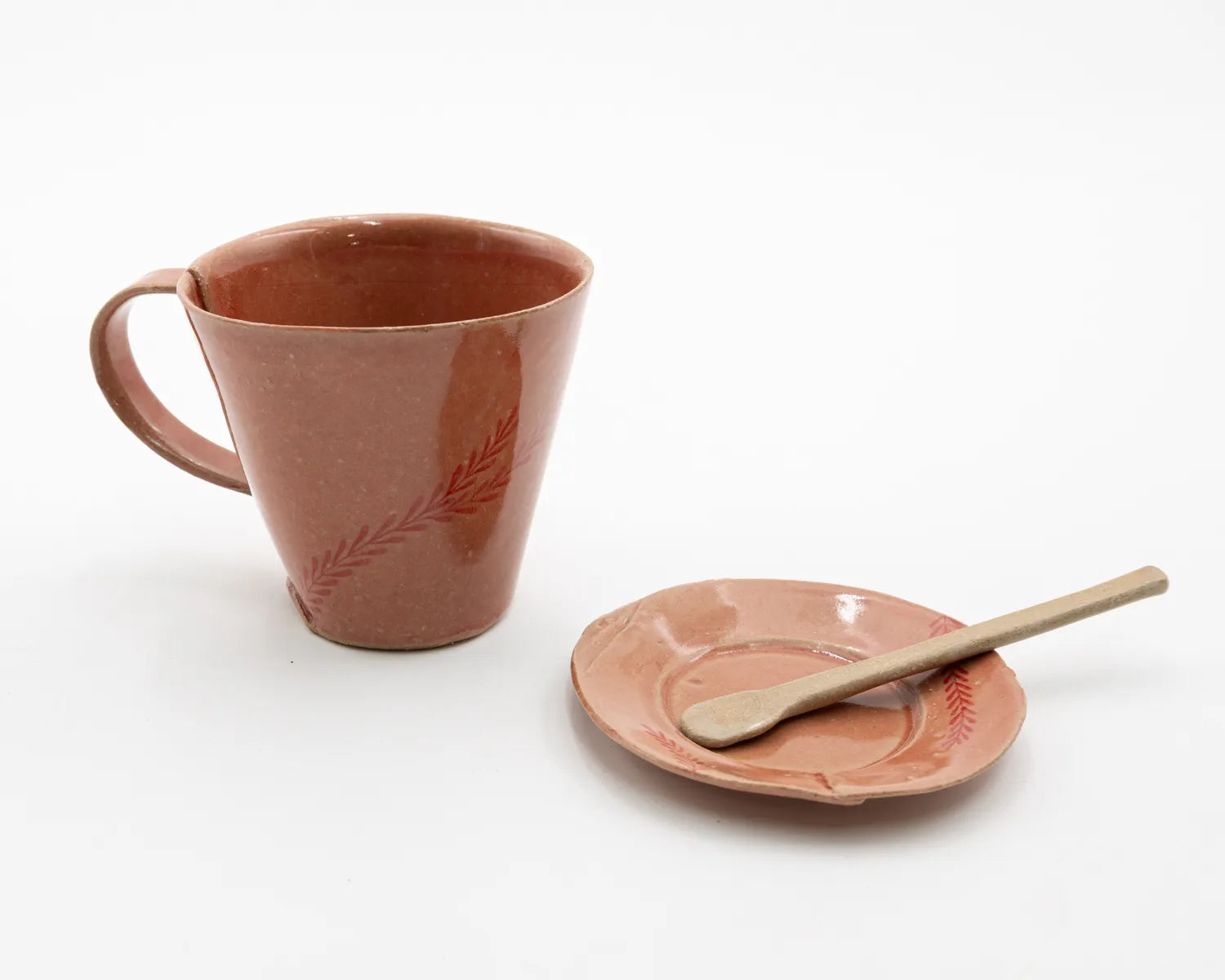 Hand Painted Teacup & Saucer