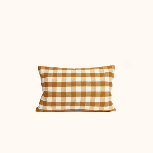 Gingham Lumbar in Honey