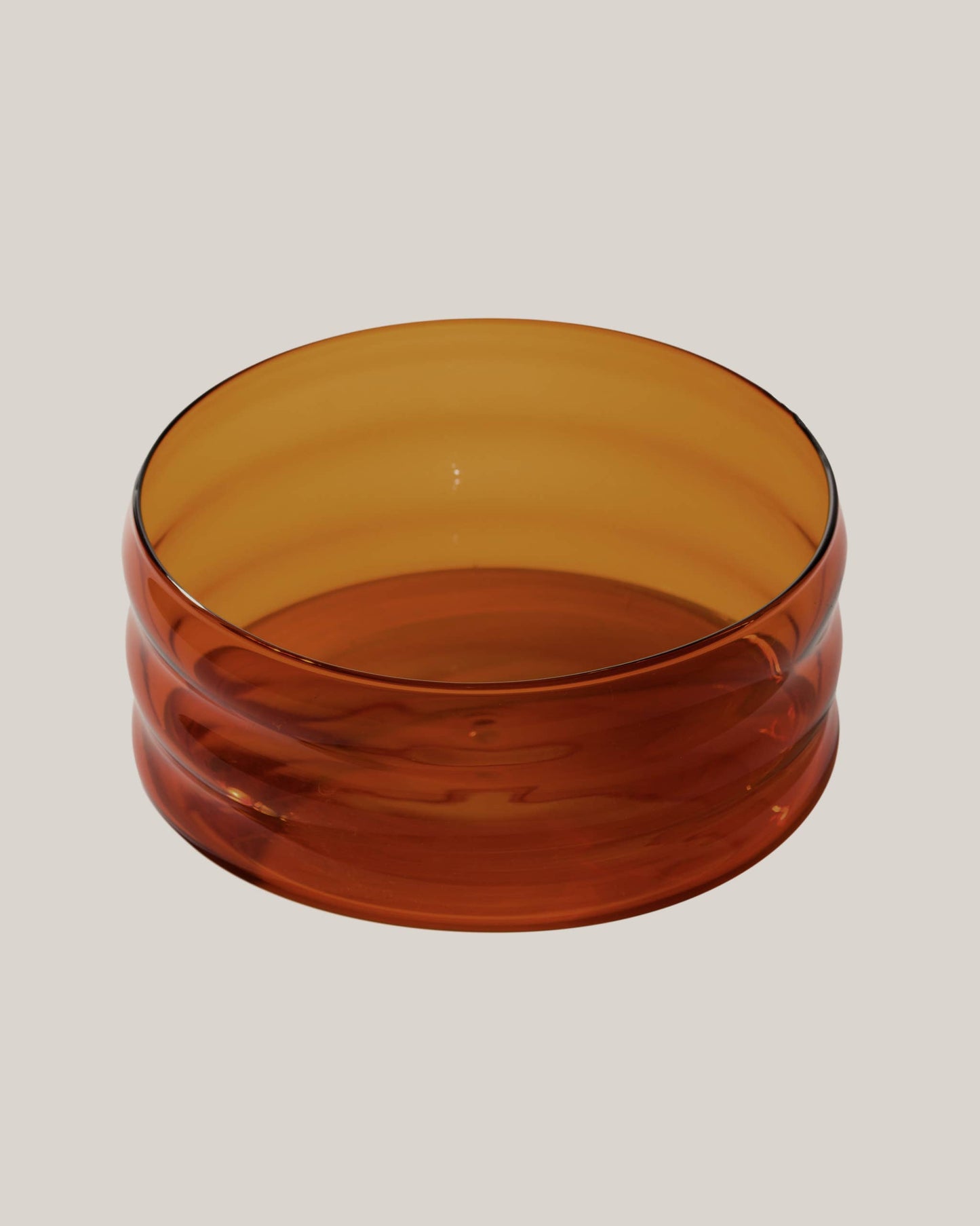 Small Ripple Bowl, Amber