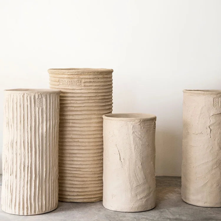 Natural Ivory Stem Planter - 12"x21.5"
